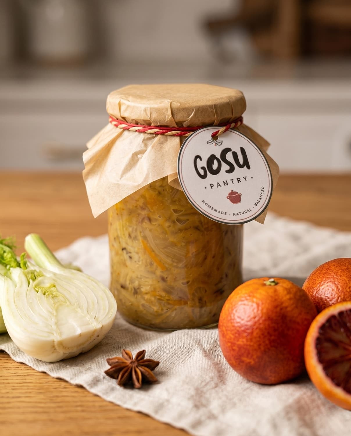 Fennel Orange Jam jar